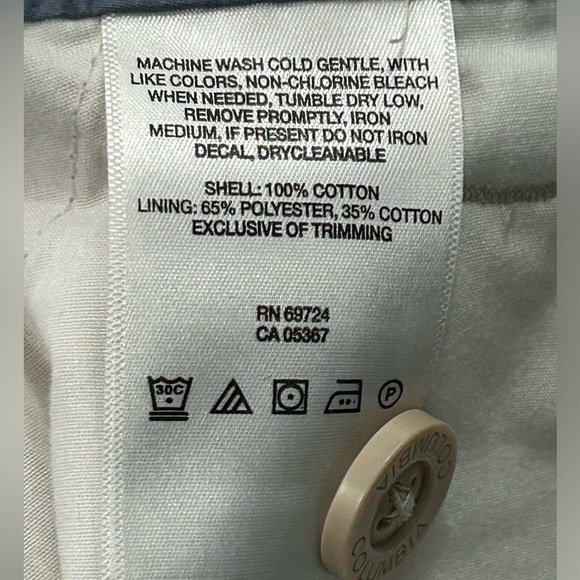 Columbia Men’s 32x10 Beige Washed Out Shorts - Picture 5 of 9